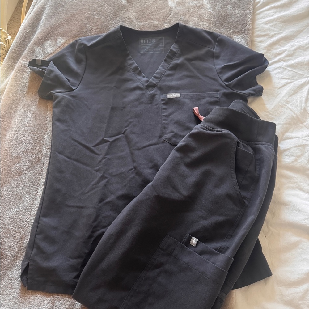 Figs Grey Scrub Set